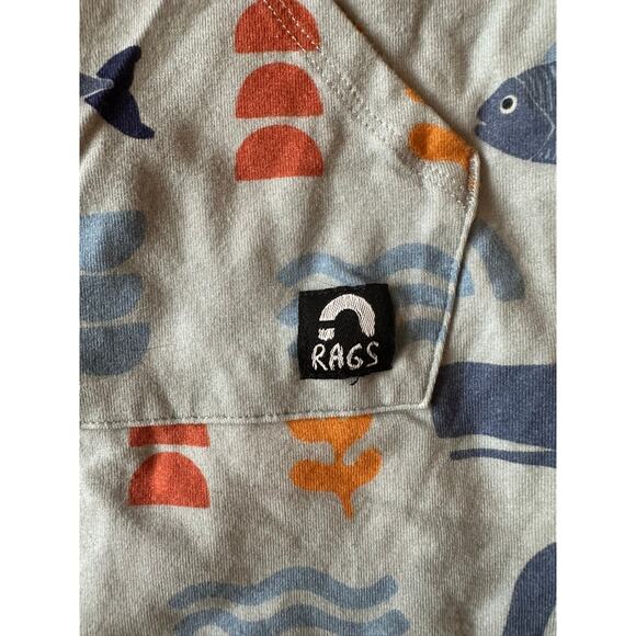 Rags to Riches Ocean Life Romper Unisex Size 5/6 - Picture 4 of 4